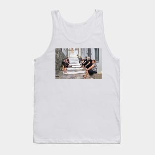 Closely guarded passage in Skopelos island Tank Top